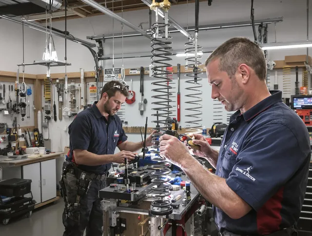 Garage door spring repair service by Winthrop Garage Door Repair in Winthrop